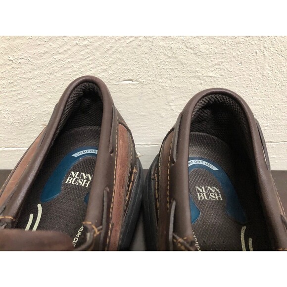 NUNN BUSH SZ BROWN GENUINE LEATHER LACE UP  MEN BOAT SHOES SIZE US 12M main image 10